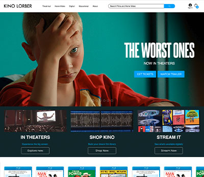 Kino Lorber launches new ecommerce and video streaming websites on Logic CMS